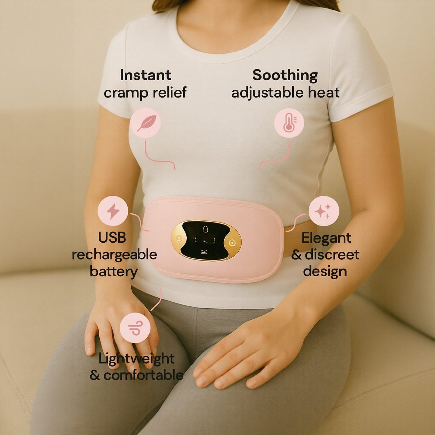 HerHaven™ Heated Belt – Instant Relief for Period Pain